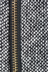Part of clothes with zipper
