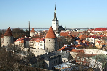 Obraz premium Old Town, Tallinn, Estonia