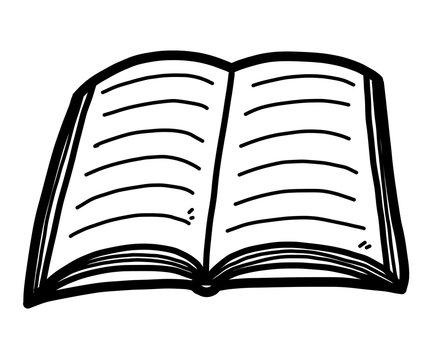 book / cartoon vector and illustration, black and white, hand drawn, sketch style, isolated on white background. Stock Vector | Adobe Stock book / cartoon vector and illustration, black and white, hand drawn, sketch style, isolated on white background. Stock Vector | Adobe Stock