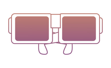 Nerd glasses icon over white background, colorful design. vector illustration