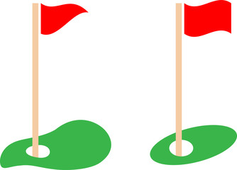 Golf Hole Flag Icon