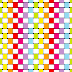 Seamless Pattern Plaited Paper Stripes Color/White Big
