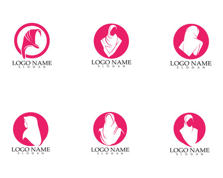 Hijab Woman Silhouette Logo And Symbols