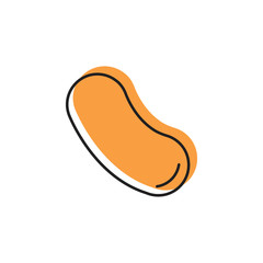 Candy icon, doodle style