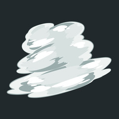 Fototapeta na wymiar illustrator clouds smoke