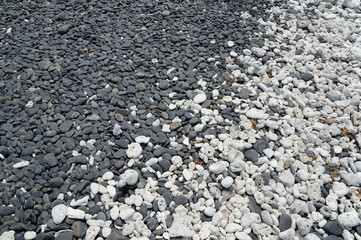 Black and white stones at Koh Hin Ngam