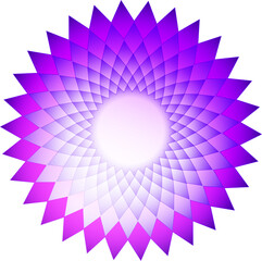 Kinetischer pinker Stern