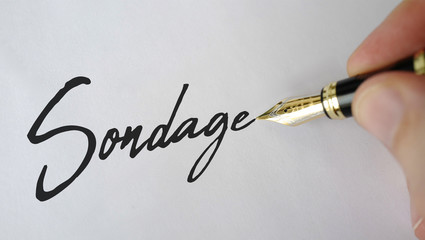 sondage stylo plume