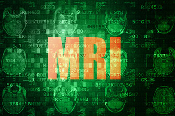 Green MRI Digital Abstract technology background