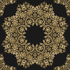 Seamless floral pattern. Oriental ornament. Element for design. Can be used for wallpaper, background, surface textures. EPS 10