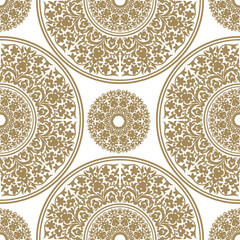 Seamless floral pattern. Oriental ornament. Element for design. Can be used for wallpaper, background, surface textures. EPS 8