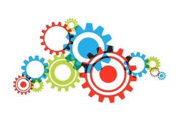 Creative Abstract Cog Wheels vector illustration