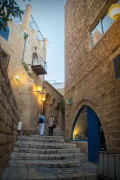 Narrow streets of Old Jaffa, Tel-Aviv