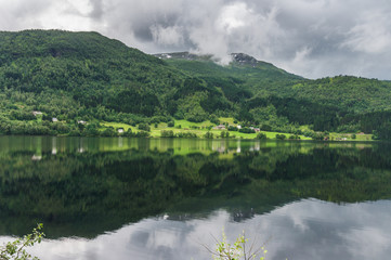 Scenic landscape in Sogn og Fjordane, Norway