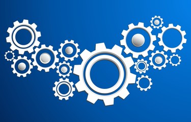 Creative Abstract Cog Wheels vector illustration