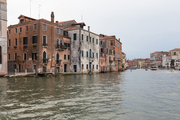 Fototapeta premium Venice / View of the river canale and city historical architecture