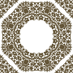 Floral element for design. Can be used for wallpaper, background, surface textures. EPS 8