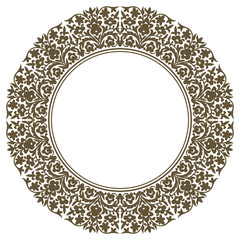 Round element for design. Can be used for wallpaper, background, surface textures. EPS 8