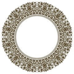 Round element for design. Can be used for wallpaper, background, surface textures. EPS 8