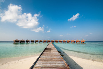 Obraz premium Plage des Maldives - île de Filitheyo