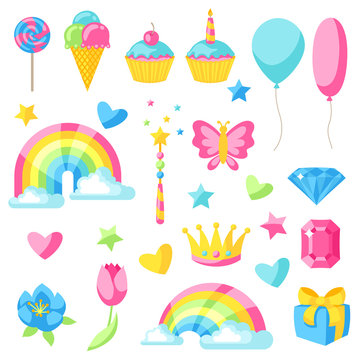 Collection of fantasy and birthday party items