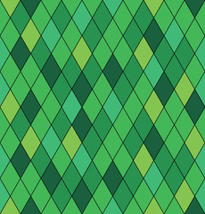 Seamless pattern with rhombus. Vector illustration. Snake pattern.