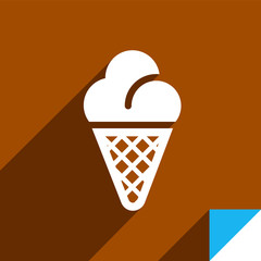 Icon on square sticker