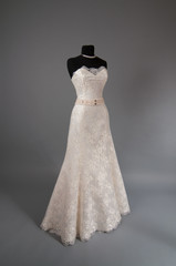 ivory Wedding dress on a mannequin