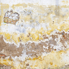 abandoned grunge cracked brick stucco wall background