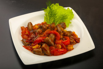 Chicken hearts