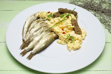 Sprats_ with_ scrambled_eggs