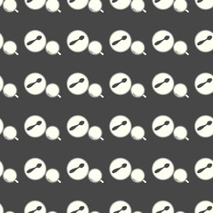 Coffee vector illustration on a seamless pattern background