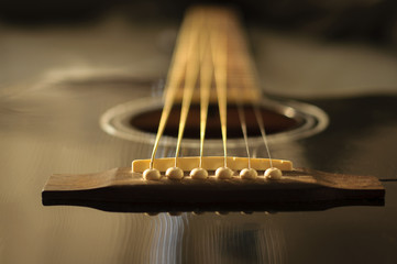 black acoustic guitar