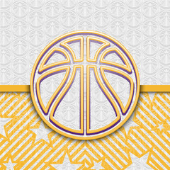 Modern basketball background ball pattern vector sport illustration