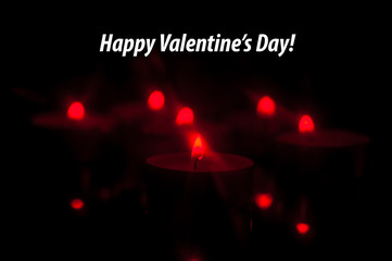 Valentine candle lights