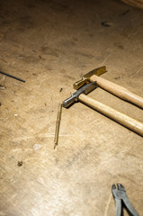Different goldsmiths tools
