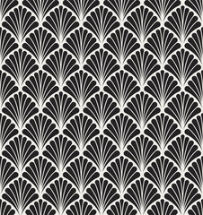 Abstract Floral Seamless Art Deco Pattern. Stylish antique background.