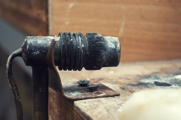 Gasoline burner on a stand