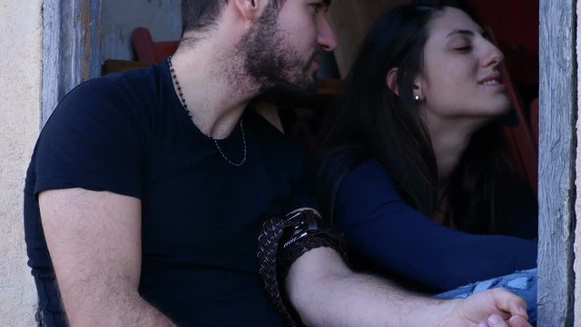 drug, social degradation, addiction:lovers  injecting heroin