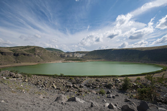 Narligol crater lake in Cappadocia