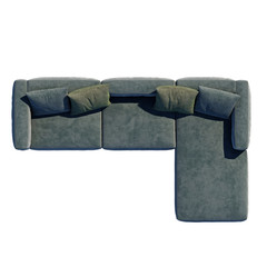 Sofa top view with path selection