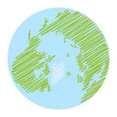 world globe icon. vector earth logo. web global simbol illustration
