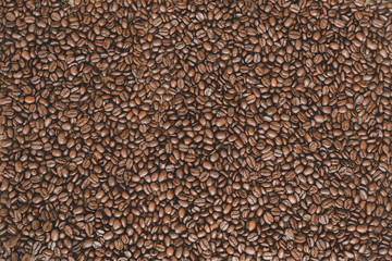 Roasted coffee beans background