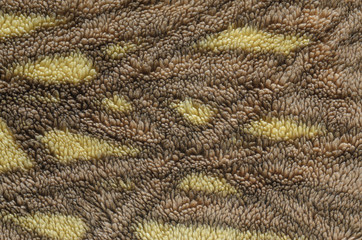 Faux fur background close-up. Artificial fur with short pile blank background