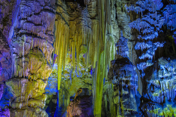 Interior of St. Michael's Cave in Gibraltar