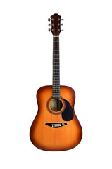 Obraz premium acoustic guitar isolated on white background