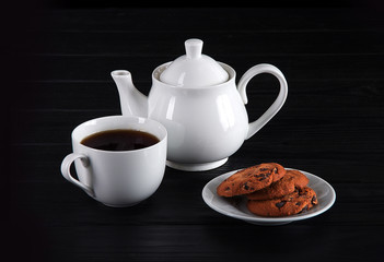 cup of tea and cookies