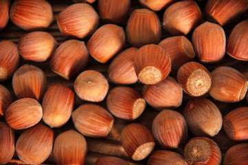 a lot of nuts on the table