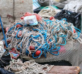 fishing nets used by the fisherman