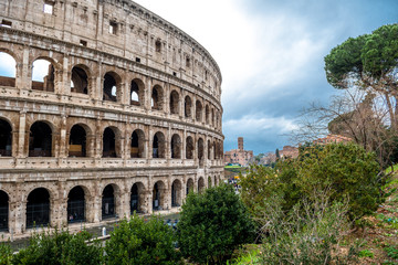 Fototapeta na wymiar Kolosseum in Rom in Italien